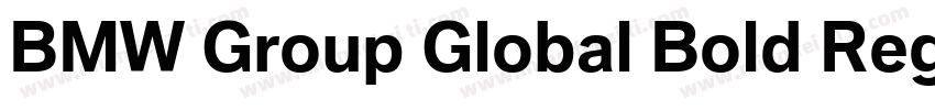 BMW Group Global Bold Regular字体转换